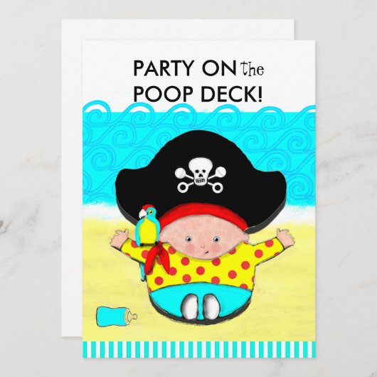 JONGEN BABY DOUCHE UITNODIGINGEN (Voorkant / Achterkant)