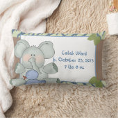 Jongen Baby Elephant Blue Zebra Stripe Rubber Duck Kussen (Deken)