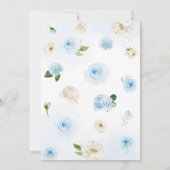 Jongen Baby in Bloom Baby shower Kaart (Achterkant)