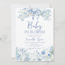 Jongen Baby in Bloom Baby shower Kaart