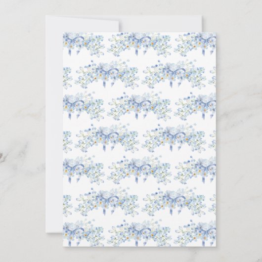 Jongen Baby in Bloom Baby shower Kaart (Achterkant)