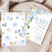 Jongen Baby in Bloom Baby shower Kaart