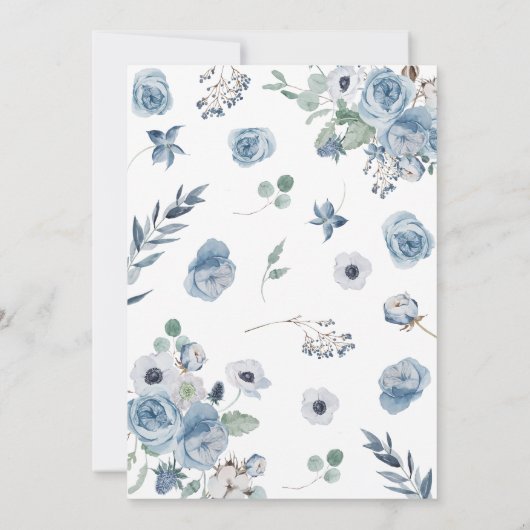 Jongen Baby in Bloom Baby shower Kaart (Achterkant)