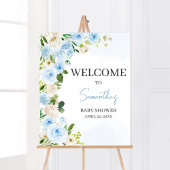 Jongen Baby in Bloom Baby shower Welkom Poster