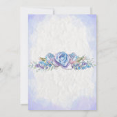 Jongen Baby shower Blue Fantasy Slaping Unicorn Kaart (Achterkant)