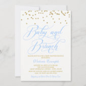 Jongen Baby shower Brunch Uitnodigingen (Voorkant)