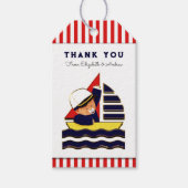 Jongen Baby shower Cadeaulabel (Voorkant)