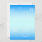 Jongen Baby shower Cute Elephant & Bubbles Kaart (Achterkant)