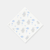Jongen Baby shower Elephant Balloons Paper Napkin Servet (Hoek)
