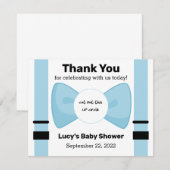 Jongen! baby shower EOS lippenbalm Informatiekaartje (Voorkant / Achterkant)