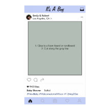 Jongen Baby Shower Feest Prop Foto Booth Frame