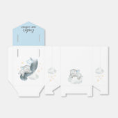 Jongen Baby shower gunsten (slapen olifant) dromer Bedankdoosjes (Uitgevouwen)