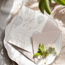 Jongen Baby shower Hot Air ballon