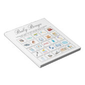 Jongen baby shower, jongen verjaardag bingo spel s notitieblok (Schuin)