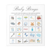 Jongen baby shower, jongen verjaardag bingo spel s notitieblok (Voorkant)