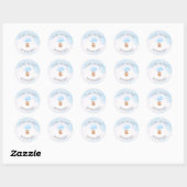 Jongen! Baby shower Klassieke Sticker (Vel)