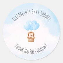 Jongen! Baby shower Klassieke Sticker
