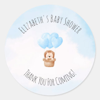 Jongen! Baby shower Klassieke Sticker