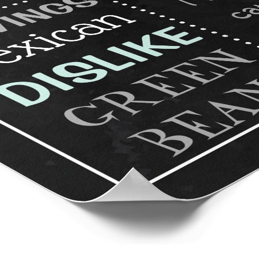 Jongen Baby shower-krijbordbord Poster (Hoek)