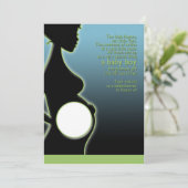 Jongen baby shower nodigen uit kaart (Staand voorkant)