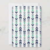 Jongen baby shower nodigt olifantenthema uit kaart (Achterkant)