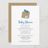 Jongen Baby shower per post Kaart (Voorkant / Achterkant)