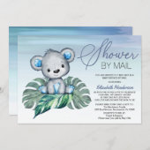 Jongen Baby shower per post Kaart (Voorkant / Achterkant)