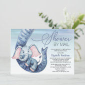 Jongen Baby shower per post Kaart (Staand voorkant)