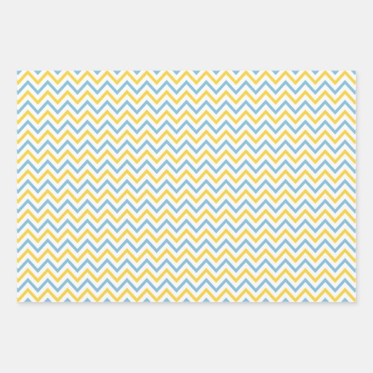 Jongen Baby shower — Reeks verpakkingspapier van 3 Inpakpapier Vel (Voorkant 2)