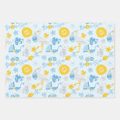Jongen Baby shower — Reeks verpakkingspapier van 3 Inpakpapier Vel (Voorkant)