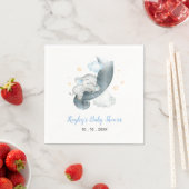 Jongen Baby shower servetten (Blue Sleeping Elepha (Insitu)