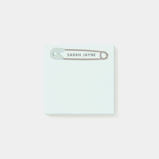 Jongen Baby shower Simple Blue Diaper Post-it® Notes (Voorkant)