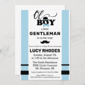 Jongen! Baby shower Uitnodiging (Voorkant / Achterkant)