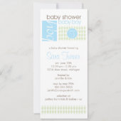 Jongen Baby shower Uitnodiging - Trendy (Voorkant)