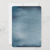 Jongen baby shower. Uitnodiging van de marine. Bla (Achterkant)