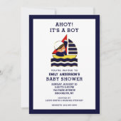 Jongen baby Shower-uitnodigingen Kaart (Voorkant)