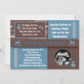 Jongen baby Shower-uitnodigingen Kaart (Voorkant)