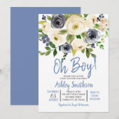 Jongen baby Shower-uitvindingen, oh jongen Kaart (Voorkant / Achterkant)