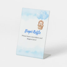 Jongen! Baby shower voetstuk