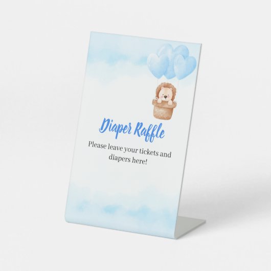 Jongen! Baby shower voetstuk Reclamebord Met Voetstuk (Voorkant)