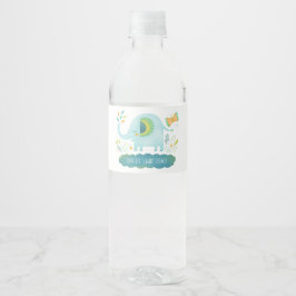 Jongen Baby shower Waterfles Etiket