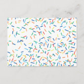 Jongen Baby Sprinkle Baby Prediced Game Informatiekaartje (Achterkant)