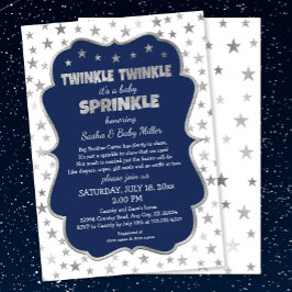 Jongen Baby Sprinkle Invitaties, marinessterren Kaart