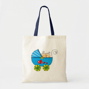Jongen baby tweeling tote bag