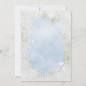 Jongen Baby zijn koude buitenste uitnodiging tot B (Achterkant)