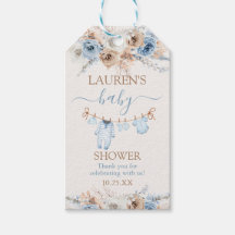 Jongen babykleren baby shower cadeau label