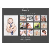 Jongen baby's eerste jaar Foto Collage Keepomwille Afdruk (Voorkant)