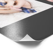 Jongen baby's eerste jaar Foto Collage Keepomwille Foto Afdruk (Hoek)