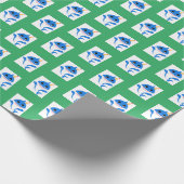 Jongen babyShark inpakpapier (Hoek)