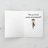 Jongen-balletdanser: Dankjewel, leraar Bedankkaart (Binnen)